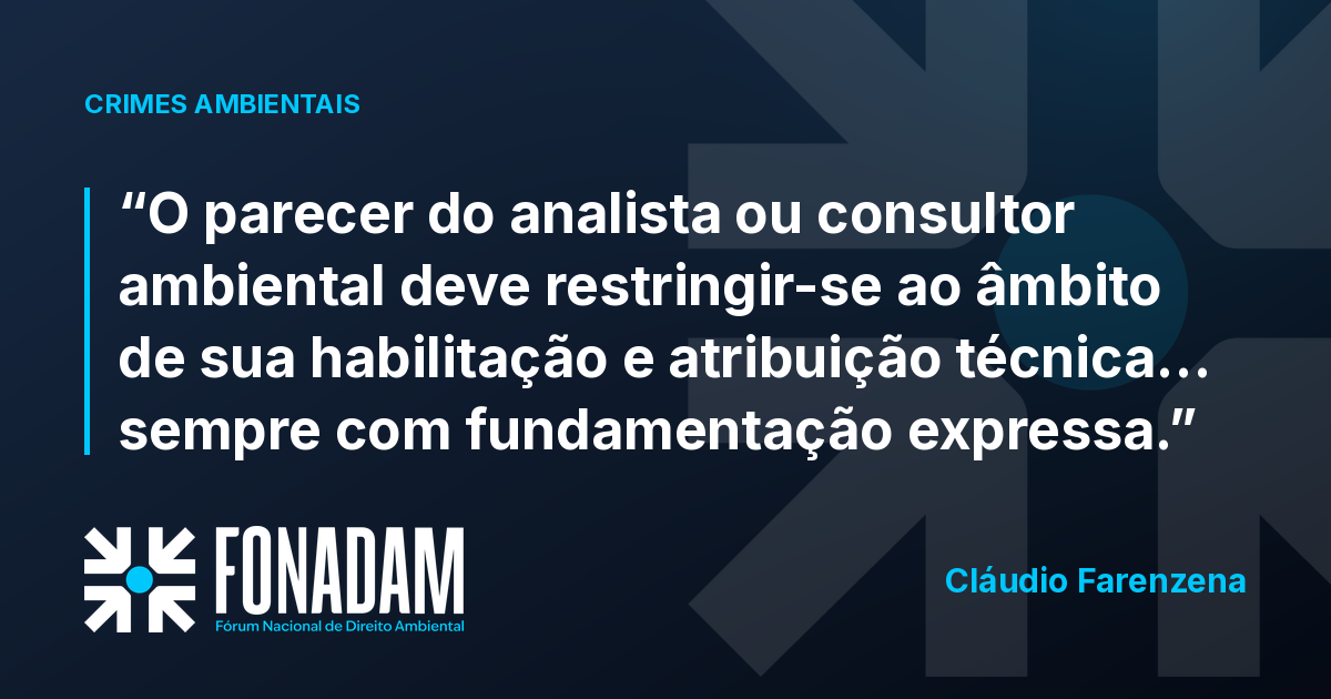 Parecer de consultor ambiental: habilitação e fundamentação afastam o crime do artigo 69-A